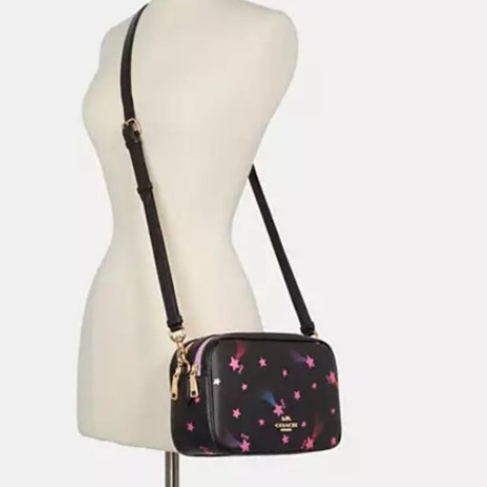Authentic lightly used  Jes Crossbody With Disco Star Print
